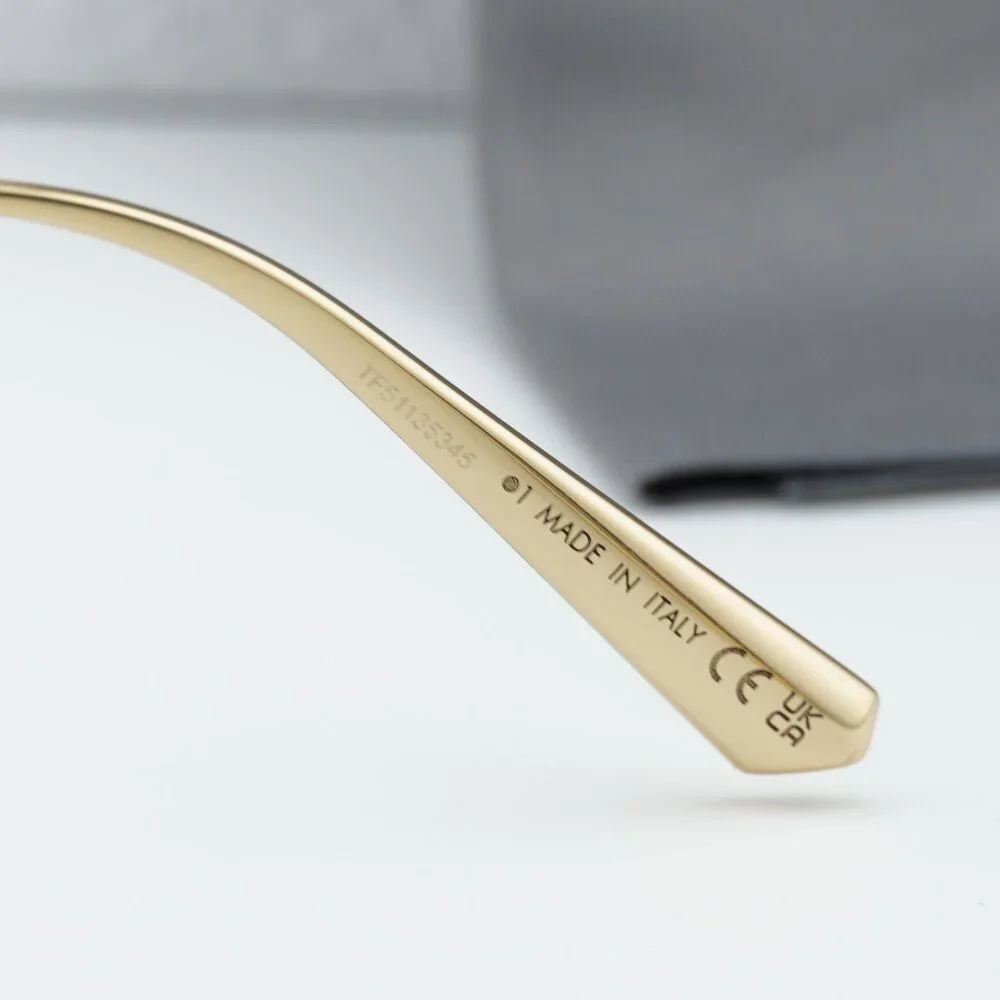 Dior DIORCANNAGE S1U B0A1 Square Sunglasses - Gold/Grey - Picture 4 of 12